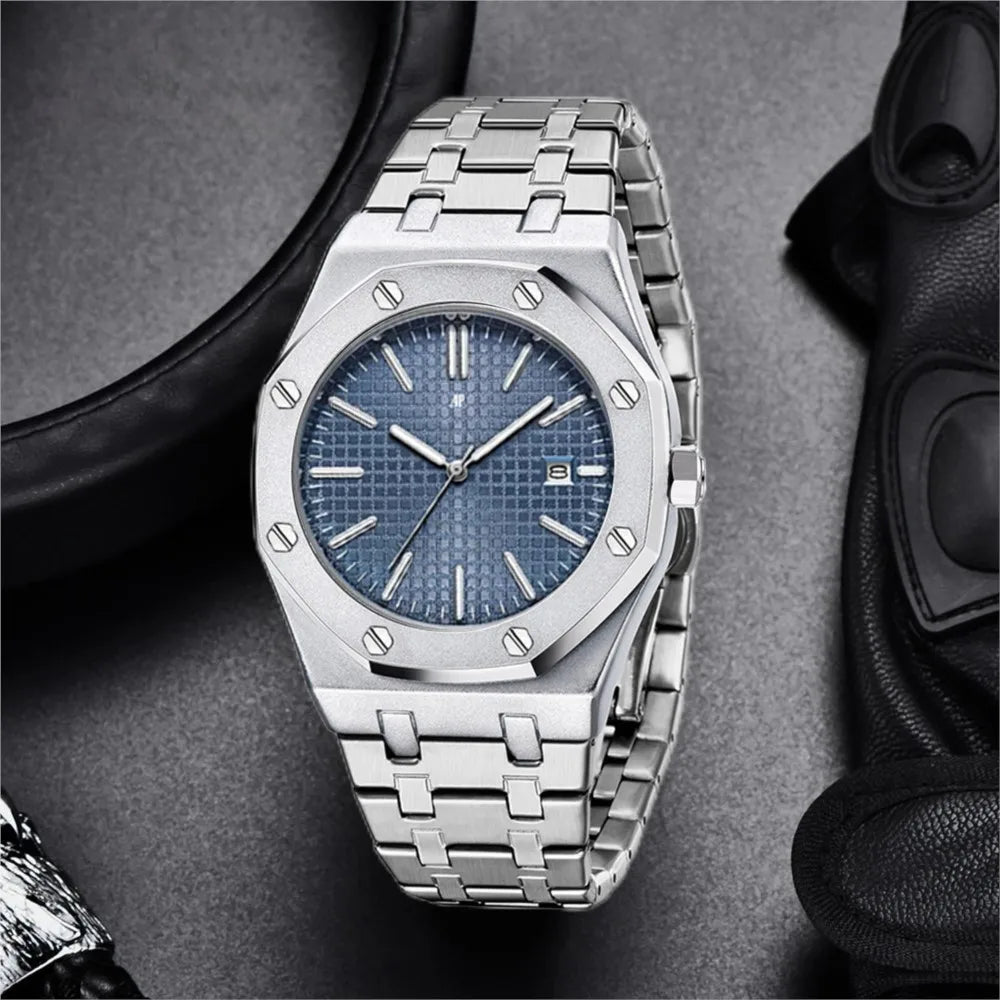 Luxury Brand 2025 Classic Design Business Men's Delicacy Mechanical Style Watch Sapphire Stainless Steel Waterproof 20Bar Date - IFINDALL