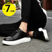 Elevator shoes for man height increase 7cm 2025 Luxury sneaker Genuine Leather Men's Hidden Heels Casual Shoe Heights Genuine Le - IFINDALL