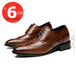 High Quality Genuine Leather Brogue Men Elevator Shoes 6CM Height Increase Oxford Men Formal Dress Shoes Business Office Wedding - IFINDALL