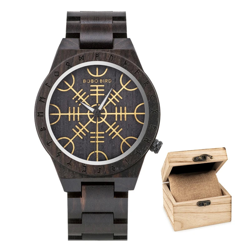 BOBO BIRD VIKING Watch Fashion Mens Watches Casual Wristwatch for Men Gift Box Packing - IFINDALL