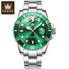 OLEVS Mens Quartz Watches Top Brand Luxury Business Waterproof Luminous Large Dial Men Wristwatches Sports Stainless Steel Watch - IFINDALL