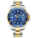 Luxury Brand Automatic Wrist Watches Tevise Stainless Steel Date Calendar Watch Diver Waterproof Military Men's Mechanical Watch - IFINDALL