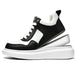 Luxury Leather Elevator Shoes Men's Sneakers Height Increasing Shoes Invisible 7CM Heighten Sports Shoes Taller Lift White Shoes - IFINDALL