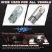 2-20 PCS T10 W5W LED Bulbs 12V Super Bright 3030 2SMD 7000K White Car Interior Dome Map Door Courtesy Dash License Plate Lights - IFINDALL