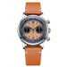 ADDIESDIVE AD2037 Men Quartz Watch Multifunctional 24 Hour Chronograph Black Dial Leather Watches  100m Dive Business Wristwatch - IFINDALL