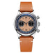 ADDIESDIVE AD2037 Men Quartz Watch Multifunctional 24 Hour Chronograph Black Dial Leather Watches  100m Dive Business Wristwatch - IFINDALL