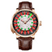 HAEMMER  New Men's Mechanical Watch Diamond Face NH35 Watch Men's Push Button Roulette Rotating Sapphire Glass Watch Waterproof - IFINDALL
