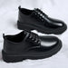 Luxury Men's Genuine Leather Business Formal Shoes British Style Men's Black Platform Lace Up Casual Shoes Zapatos De Cuero 2025 - IFINDALL