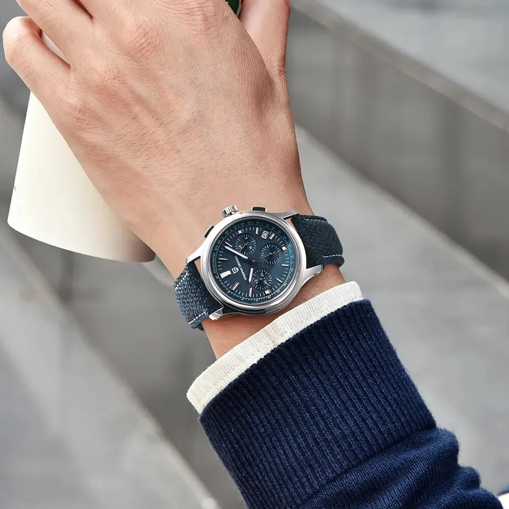 New PAGANI DESIGN 40MM Multifunctional Men's Quartz Watch Luxury Sapphire Glass AR Coated Chronograph Men's Watch - IFINDALL