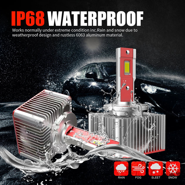 2PCS 70W LED Car Headlight D1S D2S  D3S D4S D5S D8S CANbus No Error Lamp Auto Headlamp Bulbs Car Light 6000K White High Low Beam - IFINDALL
