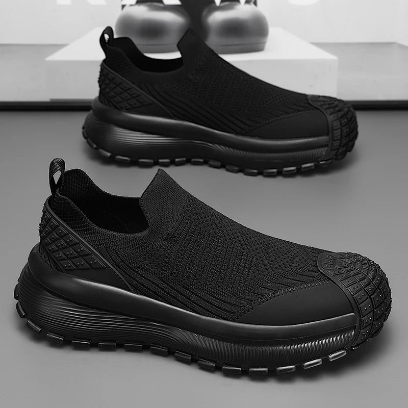 Chunky Sneaker Men Designer Sport Shoes Fashion Casual Microfiber Leather Fabric Breathable Height Increased Flat Platform Shoes - IFINDALL
