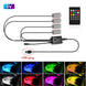 LED Car Interior Ambient Foot Strip Light New Neon Kit Accessories Backlight Remote App Music Control Auto RGB Decorative Lamps - IFINDALL