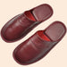 Genuine Cow Leather Slippers Homes In Indoor Slipper Spring Autumn Summer Men Women Elderly Non-slip Casual Single Slides Shoes - IFINDALL