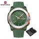 NAVIFORCE NF7112 Original Quartz Watch for Men Simple Silicone Strap 5Bar Waterproof Luminous Watches - IFINDALL