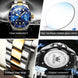 OLEVS Mens Quartz Watches Top Brand Luxury Business Waterproof Luminous Large Dial Men Wristwatches Sports Stainless Steel Watch - IFINDALL
