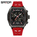 SANDA 6235 Dual Display Electronic Watch Barrel Big Dial Sports LED Analog Digital Chronograph Military Wristwatch 2025 - IFINDALL