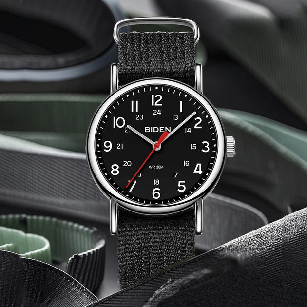 2024 New retro style men's quartz watch 30M waterproof top brand sports and leisure men's clock - IFINDALL