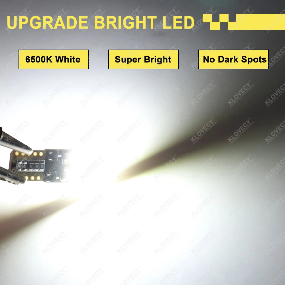 2-20 PCS T10 W5W LED Bulb Canbus 12V 24V 6500K White Super Bright Car Interior Dome Door Trunk License Plate Wedge Side Lights - IFINDALL