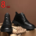 Men Genuine Leather Heightening Shoes Comfort Lace Up Casual Elevator Shoes Commerce Breathable Height Increase Insole 8CM Sport - IFINDALL