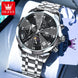 OLEVS 3675 Mens Watch Original Multifunctional Chronograph Quartz Watch Moon Phase Watches For Men Waterproof Mens Gifts Reloj - IFINDALL