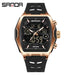 SANDA 6235 Dual Display Electronic Watch Barrel Big Dial Sports LED Analog Digital Chronograph Military Wristwatch 2025 - IFINDALL