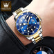 OLEVS Mens Quartz Watches Top Brand Luxury Business Waterproof Luminous Large Dial Men Wristwatches Sports Stainless Steel Watch - IFINDALL