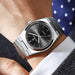 POEDAGAR Fashion Men's Watches Simple Trend Original Quartz Watch for Man Waterproof Stainless Steel Wristwatch Luminous Date - IFINDALL