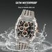 New NAVIFORCE Men's Quartz Multifunction Watches Fashion Sports Chronograph 5ATM Waterproof Silicone Band Casual Man Wrist Watch - IFINDALL