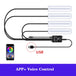 LED Car Interior Ambient Foot Strip Light Kit Accessories Backlight Remote App Music Control Auto RGB Decorative Lamp - IFINDALL
