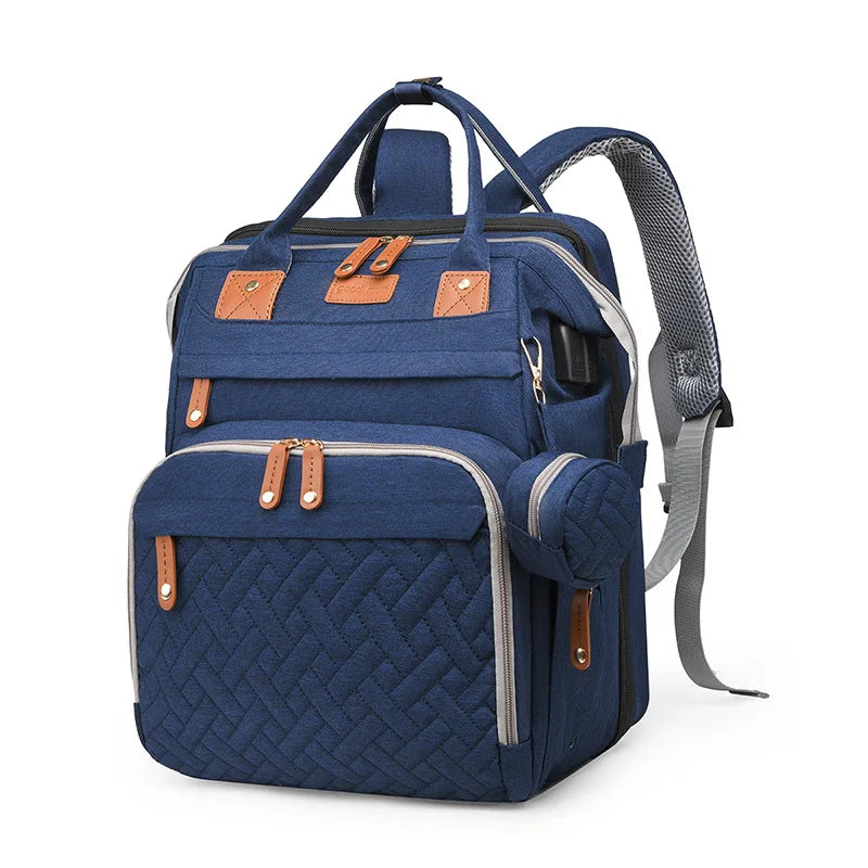 Mommy Bag Mother And Baby Bag With Mosquito Net Crib Usb Charging Multifunctional Mother Bag - IFINDALL