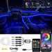 Neon Car LED Interior Lights RGB Ambient Light Fiber Optic Kit With APP Wireless Control LED Auto Atmosphere Decorative Lamp 12V - IFINDALL
