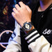 3PCS Set Fashion Mens Bracelet Necklace Watches Men Business Quartz Wrist Watch Classic Male Casual Leather Watch Reloj Hombre - IFINDALL