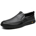 Men Casual Summer Footwear Breathable Mens Leisure Walk Loafers Genuine Leather Moccasins Hollow Out Slip on Male Driving Shoes - IFINDALL