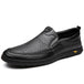 Men Casual Summer Footwear Breathable Mens Leisure Walk Loafers Genuine Leather Moccasins Hollow Out Slip on Male Driving Shoes - IFINDALL