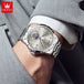 OLEVS Men's Watches Business Quartz Watch For Men Date Moon-Phase Wristwatch 2025 New Luxury Fashion Watch Waterproof 2956 - IFINDALL