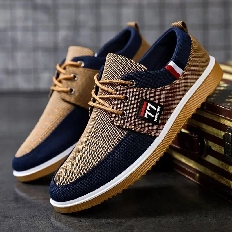 Men's casual shoes Vulcanized Work loafers Mesh Lightweight Man sports shoes Canvas Shoes for Men zapatos para hombres2025 - IFINDALL