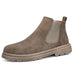Classic Fashion Khaki Men's Ankle Boots Comfortable Platform Work Boots Men Slip-on High-top Shoes Casual Men Botas Para Hombre - IFINDALL