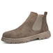 Classic Fashion Khaki Men's Ankle Boots Comfortable Platform Work Boots Men Slip-on High-top Shoes Casual Men Botas Para Hombre - IFINDALL
