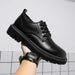 AutumnCasual Men's Korean Trendy Invisible Height Increasing Leather Shoes 10cm 8cm 6cm EVA Sole Rubber Surface Winter Shoes - IFINDALL