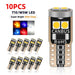2/6/10Pcs T10 W5W 6SMD 3030 Super Bright LED Canbus No Error Car Interior Reading Dome Lights Auto Parking Lamp Wedg - IFINDALL