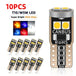 2/6/10Pcs T10 W5W 6SMD 3030 Super Bright LED Canbus No Error Car Interior Reading Dome Lights Auto Parking Lamp Wedg - IFINDALL