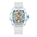 Luxury men's watch onola plastic transparent hollow full automatic mechanical watches men waterproof clock - IFINDALL