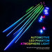18 in 1 LED Symphony Ambient Lights Car Interior Full Color Streamer RGB 64 Colors Neon Acrylic Strip Decoration Atmosphere Lamp - IFINDALL