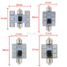 2pcs 5050 RGB 6SMD Car Led C5w C10w Interior Dome Reading Lamp Auto Remote Controller Colorful Atmosphere Light Roof Trunk Bulb - IFINDALL
