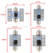 2pcs 5050 RGB 6SMD Car Led C5w C10w Interior Dome Reading Lamp Auto Remote Controller Colorful Atmosphere Light Roof Trunk Bulb - IFINDALL