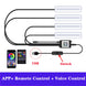 LED Car Interior Ambient Foot Strip Light Kit Accessories Backlight Remote App Music Control Auto RGB Decorative Lamp - IFINDALL