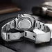 QINGXIYA Brand New Fashion Design Date Quartz Watch for Men Stainless Steel Waterproof Luminous Mens Watches Relogio Masculino - IFINDALL