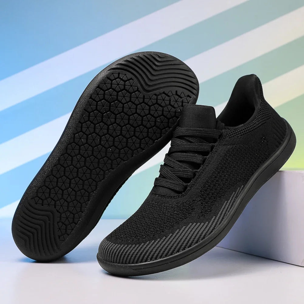 Minimalist Barefoot Shoes Breathable Wide Toe Cross Trainer Hands Free Walking Sneakers Lightweight Trekking Shoes for Men Women - IFINDALL