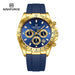 NAVIFORCE Luxury Men's Watch Waterproof Sports Quartz Clock Silicone Strap Chronograph Luminous Wristwatches Relogio Masculino - IFINDALL