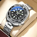 QINGXIYA Brand New Fashion Design Date Quartz Watch for Men Stainless Steel Waterproof Luminous Mens Watches Relogio Masculino - IFINDALL